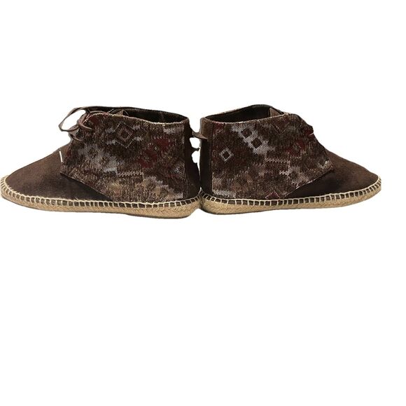 Veracruz Artisan Brown Suede & Tapestry Chukkas Women's Size 39 Made In Spain - Picture 3 of 8